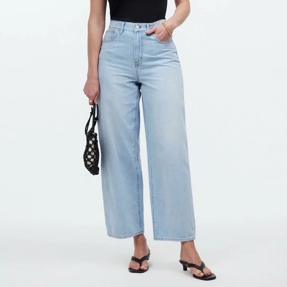 Madewell The Curvy Perfect Vintage Wide-Leg Crop Jean